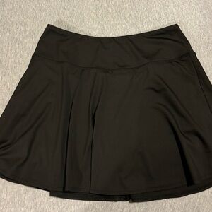 Black tennis skirt with built in shorts